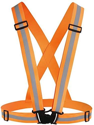 Reflective Vest Running Gear 2Pack, High Visibility Adjustable Safety Ves for Night Cycling,Hiking, Jogging,Dog Walking