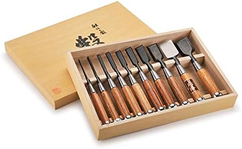 Fujikawa Okyo Japanese Chisel Set, 10-Piece