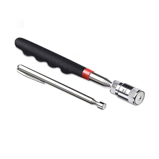 Inspection Mirror and Magnet KIT with Magnetic Pick-Up Tools. 5 Piece Set. Lighted Inspection Mirror and Lighted Magnetic Pick-Up Tool.