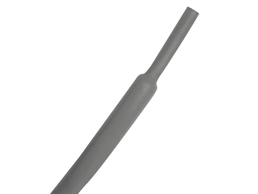 Kable Kontrol Heat Shrink Tubing - 3/32” Inch - 10' Ft Long, Gray Polyolefin - 2:1 Industrial Shrink Tube & Cable Sleeve for Electrical Wire Insulation - Rated for 600 V