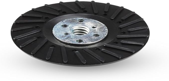 BHA Angle Grinder Ribbed Backing Pad for Resin Fiber Disc, 4.5" x 5/8"-11