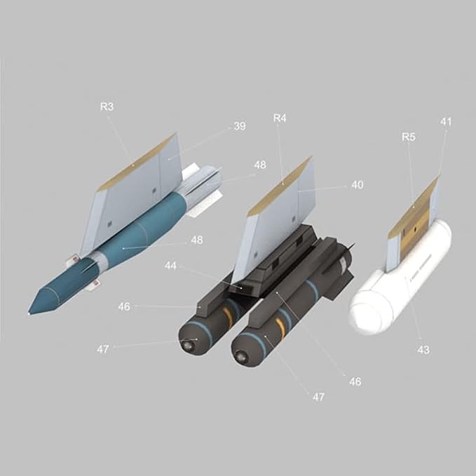 DAGIJIRD 1:32 DIY Paper US MQ-9 Reaper UAV 3D Plane Model Simulation Aviation - Image 4