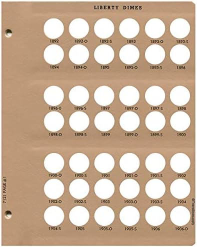 Dansco US Liberty/Barber Dime Coin Album 1892-1916#7121 - Image 2