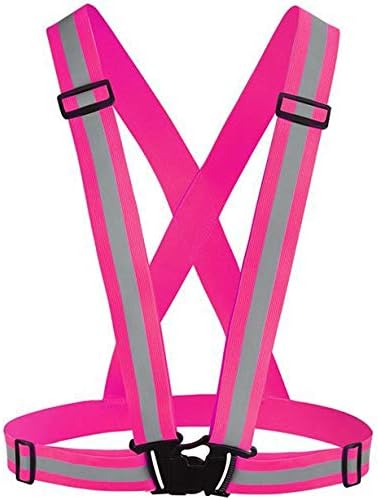Reflective Vest Running Gear 2Pack, High Visibility Adjustable Safety Ves for Night Cycling,Hiking, Jogging,Dog Walking
