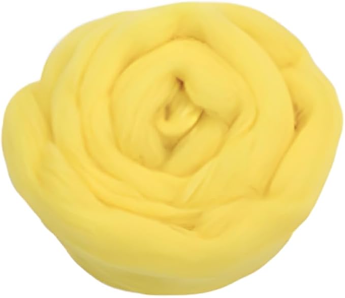 Catopia Wool Roving Yarn, 100G/3.53OZ Soft Felting Wool Pure Chunky Roving Yarn by Catopia