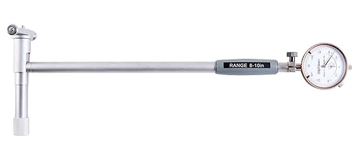 Accusize Industrial Tools 6-10'' by 0.0005'' Dial Bore Gauge Set, 10'' Stem Length, Ee20-5010