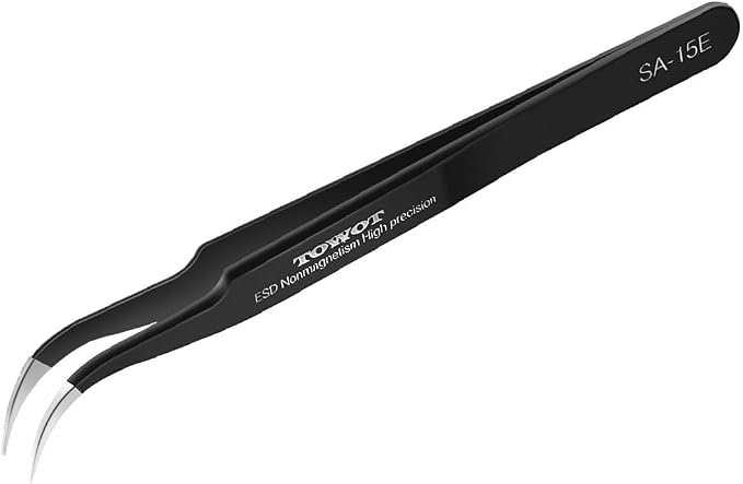 TOWOT Precision Tweezers, Upgraded Anti-Static Stainless Steel by TOWOTPrecisionTool