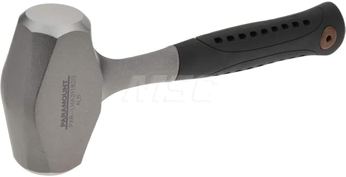 Paramount Hand Drilling Hammer: 4 lb Head, Steel Vibration-Dampening Handle