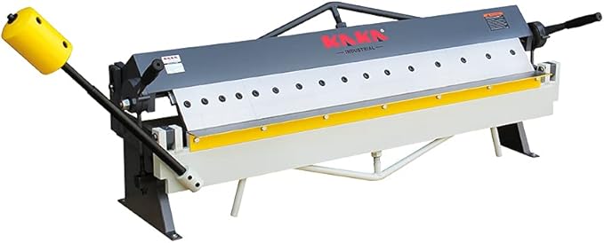 KAKA INDUSTRIAL Box and Pan Brake, 48-Inch Metal Brake, 16 Gauge Mild Steel Capacity Pan and Box Brake, Heavy-Duty Bending Brake with 16 Fingers, 1–135 Degree Adjustable W-4816Z