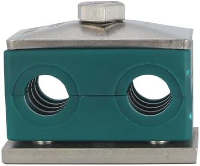 12MM Twin Series Clamp, Polypropylene with Galv Plated Steel Hardware, Weld Mounting