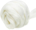 3.53oz Wool Roving: Needle Felting Wool White Roving Wool Felting Supplies Pure by Jupean
