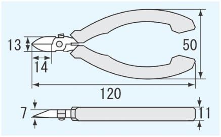 ENGINEER 4.75" Precision Mini Nippers Side Cutting Pliers, ESD Safe Grip - Image 6