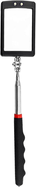 Inspection mirror telescoping with light Mirror practical addition to car repair, and anyone's toolbox Inspection Tool for Checking Vehicle, and Other Small Parts Extended (Inspection mirror-1PCS)
