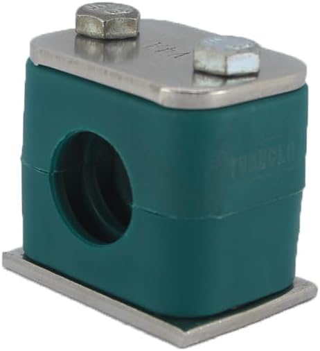 3" Tubeclo Standard Series Pipe Clamp, Polypropylene with Galv Plated Steel Hardware, Weld Mounting