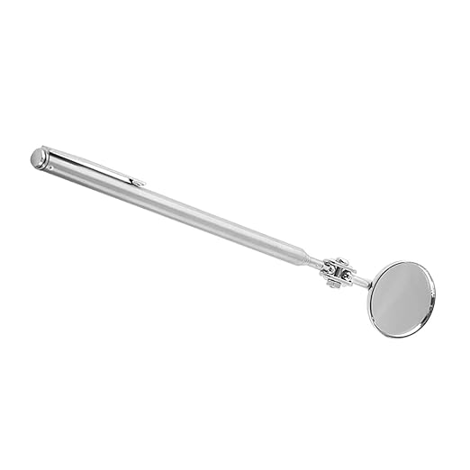 Car Inspection Mirror, Telescoping Inspection Mirror with Handle, 30×600mm