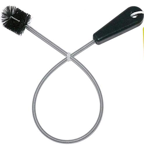 22" Long Sink Drain Cleaning Brush by FryOilSaver Co., Clog Remover for Small Spaces Perfect for Unclogging Sink, Toilet & Shower Drain, Drain Snake Hair Clog Remover, Tiny Pipe Cleaning Brush - B113C