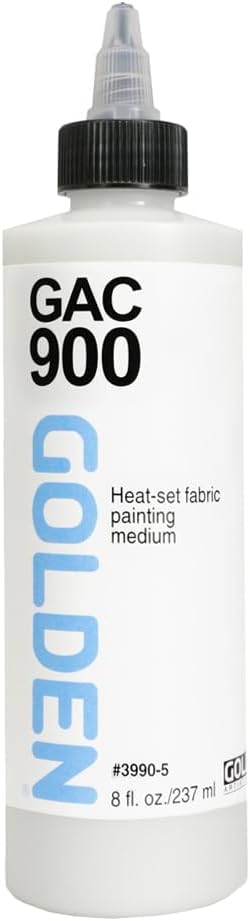 GAC 900 by GOLDEN, 8 oz Jar, Professional Fluid Mediums, Heat-Set Fabric by GoldenArtistColors
