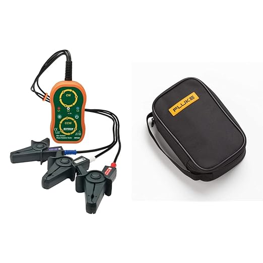 Extech Non-Contact Phase Sequence Tester - PRT200 and Fluke C35 Polyester Soft Carrying Case