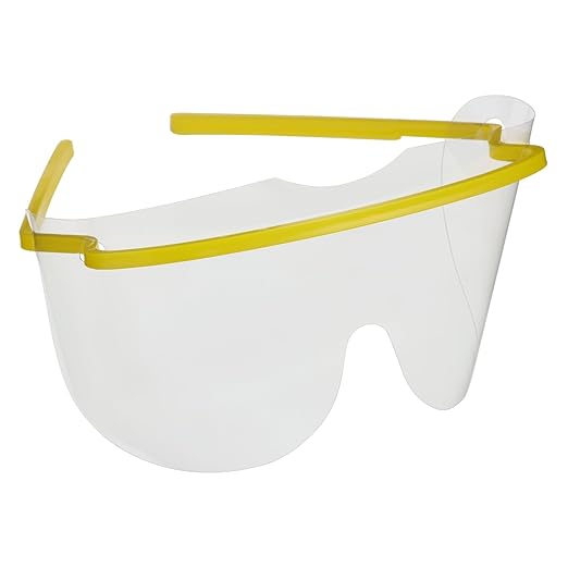 Eye Shield [Box of 25] Pre-Assembled Eye Protective Glasses, Protective Eyewear PPE for Hospitals with Optical-Grade Lenses, Lightweight Frame | Eye Protection Equipment
