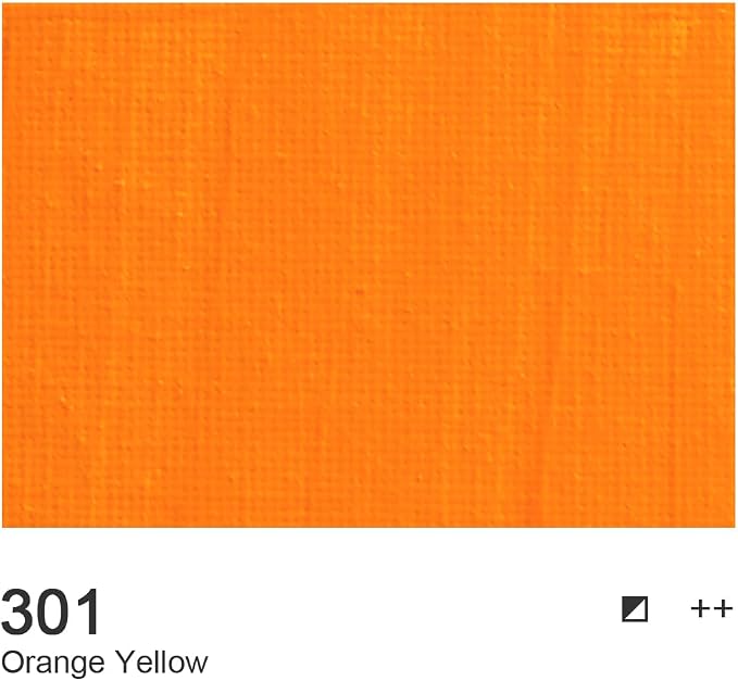 AUREUO Orange Yellow Acrylic Paint, 4 Fl Oz / 120ml Single Tube, Rich Pigment - Image 2