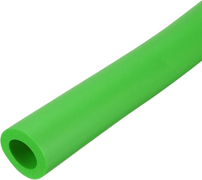 uxcell Pipe Insulation Tube Foam, 11/16" ID x 1/4" Thick x 1.64ft Foam Pipe Cover Non-Slip Hollow Tubing Guitar Air Conditioner Stand Fitness Equipment Handles, Green