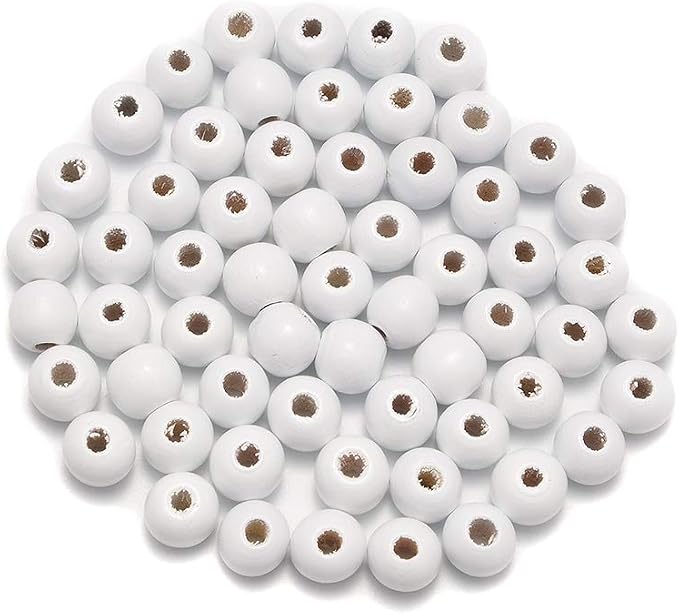 AD Beads Wood Spacer Loose Wooden Craft Beads Big Hole Beads Assorted by ADBeads