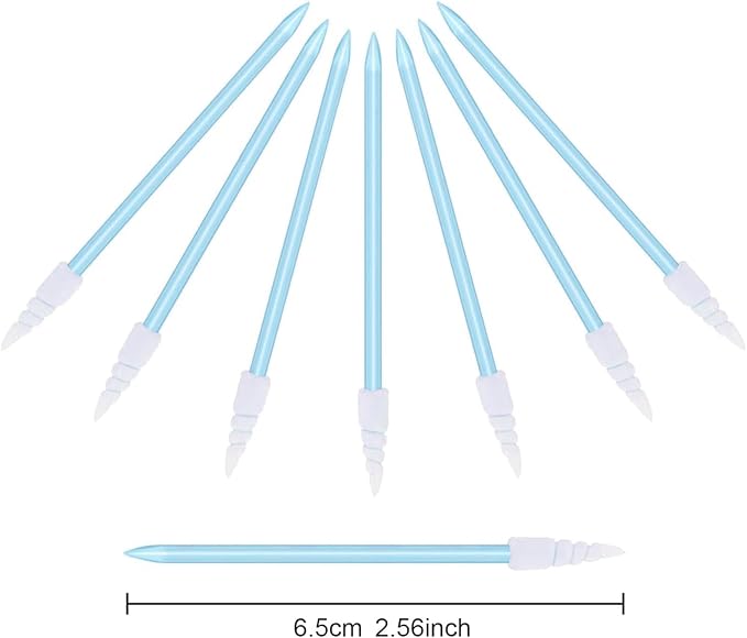 200 Pcs Cleaning swabs, Lint Free High Density Foam Sponge Lab Tip Swab Sticks - Image 3