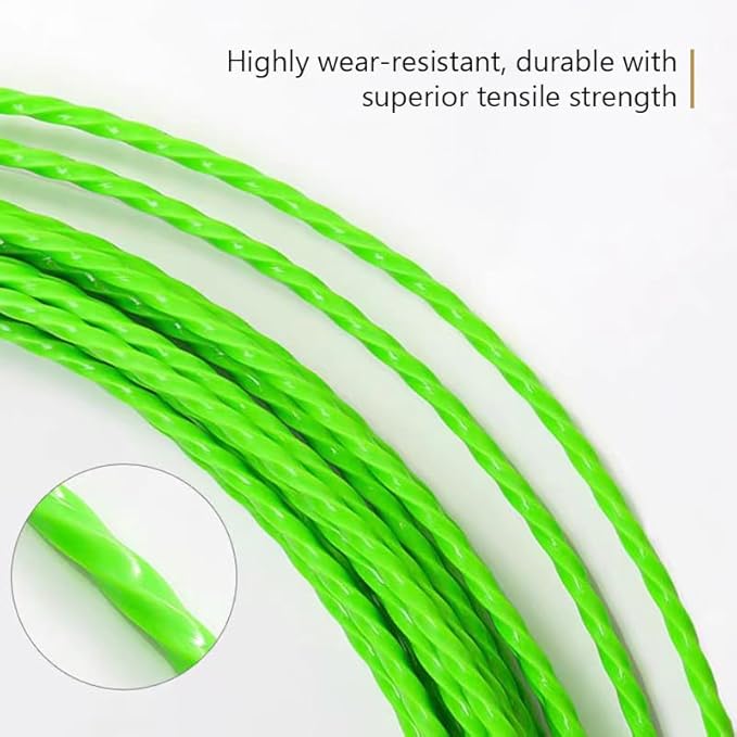 Fish Tape Wire Puller Through Wall Wire Threader Fish plus Fish Cable Fastener with Steel rope 49FT(15M)