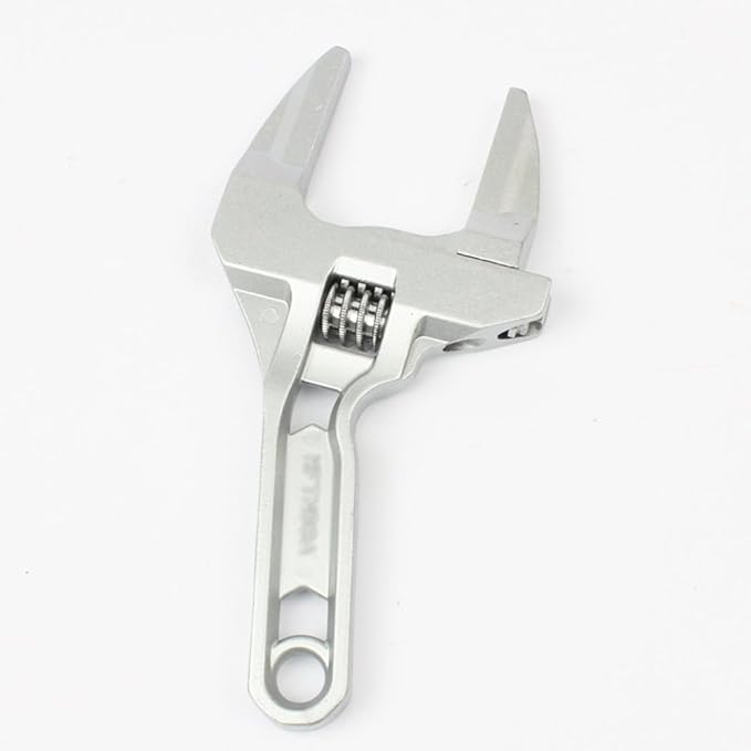 Adjustable Spanner Wrench 16-68mm, short shank plumbing wrench for tight spaces, mini plumber wrench for bathroom kitchen pipe nuts bolts