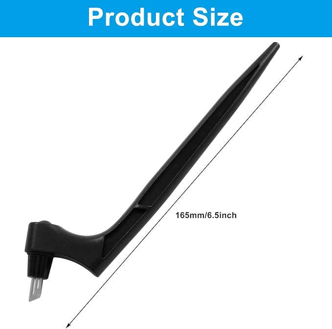Black Craft Cutting Tools Pen | 3 Different 360 Degree Rotating Blades - Image 3