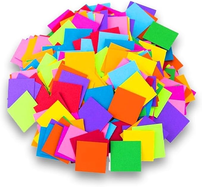 School Smart Spectrum Square Mosaic, 3/4 in - Image 2