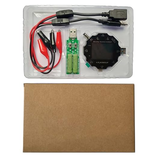 USB C Tester, 3 in 1 Type C DC5.5 USB Meter USB Load Color Screen IPS Digital Multimeter,Voltage,Current,Power,Resistance,Capacity Detector,with Clip Cable Support PD2.0/PD3.0,QC2.0/QC3.0