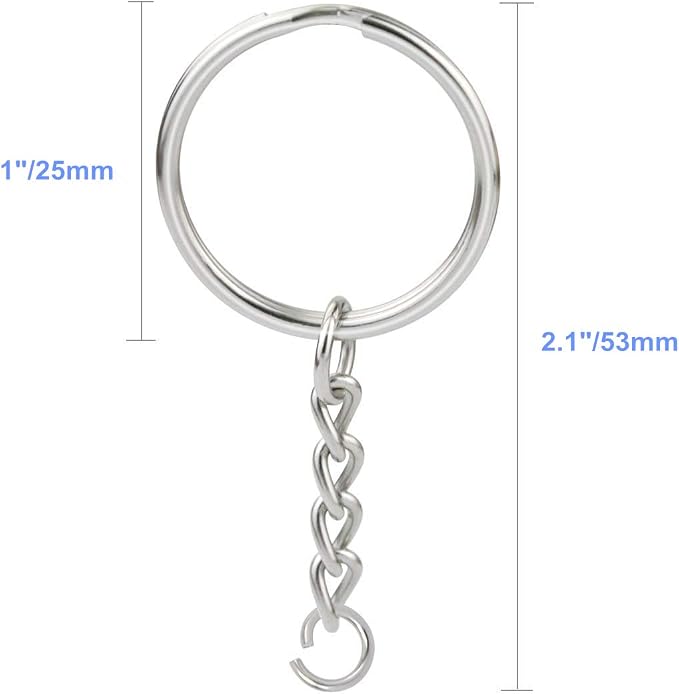 150 Pcs NANSSY 1 Inch/25mm Split Keyrings - Image 3