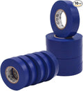 WOD ETC766 Professional Grade General Purpose Blue Electrical Tape UL/CSA Listed core. Vinyl Rubber Adhesive Electrical Tape: 3/4inch X 66ft. - Use at No More Than 600V & 176F (Pack of 10)