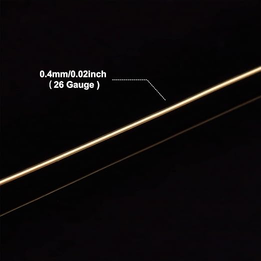 BENECREAT 26 Gauge 131 Yards Jewelry Beading Wire Light Gold Tarnish Resistant - Image 5