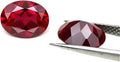 Ximimark 10Pcs Oval Shape Cut Red Mozambique Loose Gemstone 7x5mm by Ximimark
