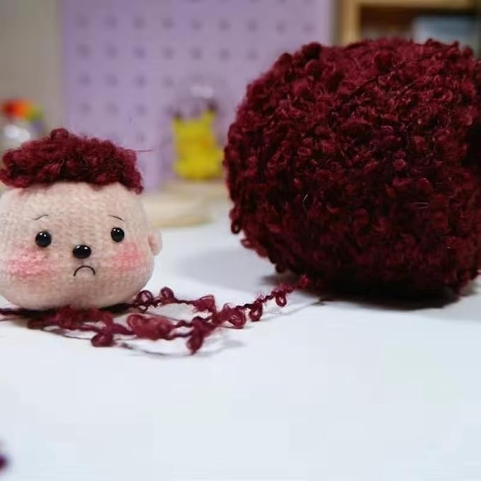 50g Soft Plush Wool Acrylic Fancy Loop Yarn by Namzi