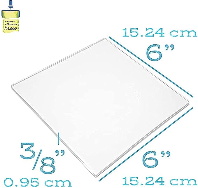Gel Press Gel Plate 6"X6" - Image 2