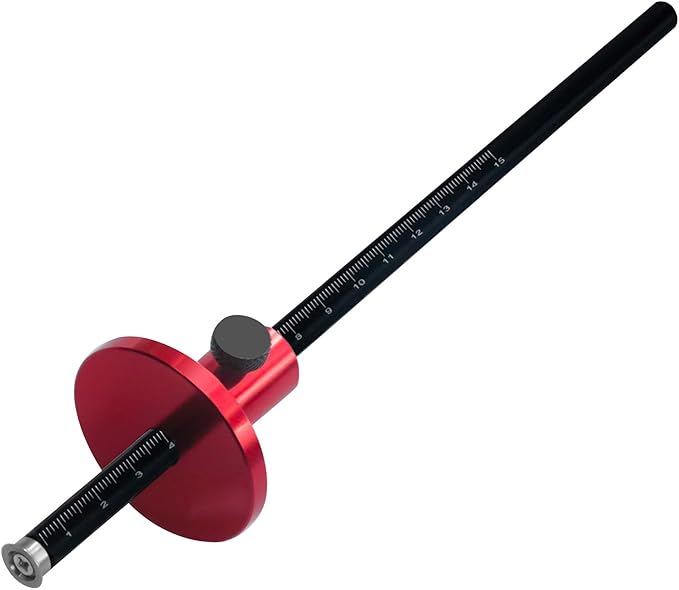 Yosoo Woodworking Scriber Aluminum Alloy Wheel Marking European for Woodworking Projects