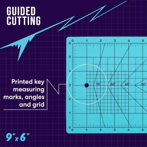 Zoid 9" x 6" Self-Healing Cutting Mat, PVC Grid Mat, Crafting and Sewing Mat - Image 5