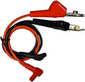 Test Leads SILICONE Alligator Clip Bed of Nails to Banana Plug Male Right Angle (36 inches)