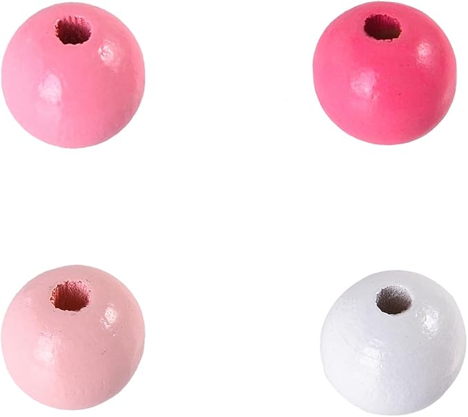 400PCS 12mm 20 Colors Colorful Round Wooden Beads - Image 9