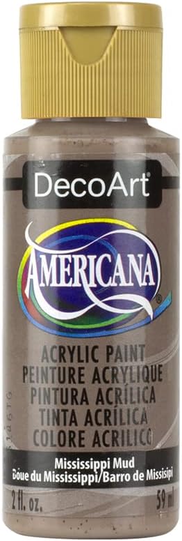 DecoArt Americana Acrylic Paint, Mississippi Mud by DecoArtAcrylicPaintCraftSupplies