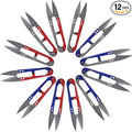 UCEC 12 Pack Thread Snips, Small Sewing Scissors & Crochet Thread Cutter Yarn by UCEC
