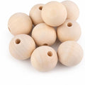 50mm Wooden Beads for Craft, Bead Garland, Farmhouse Decor by Modpion
