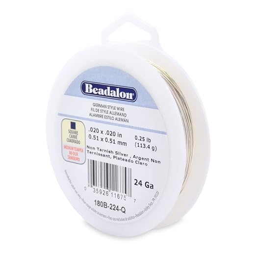 Beadalon German Style Wrapping Wire, 24 Gauge, 136 ft by Beadalon