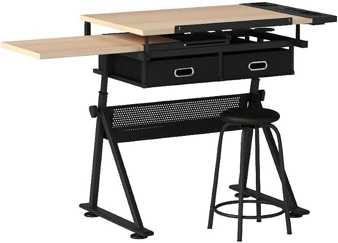 ZENY Drafting Table Art Desk Drawing Table Height Adjustable Artist Table - Image 5