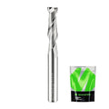 Spiral Upcut Router Bit 1/4 Inch Shank 1/4 Inch Cutting Dia. 1'' CL. Extra Long 2-1/2'' OVL. Solid Carbide Upcut CNC Bit, Ideal for Wood Engraving and Plunging Applications