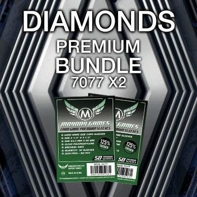 Mayday Games Diamonds Game Accessory- Premium Card Sleeve Bundle by MAYDAYGAMES