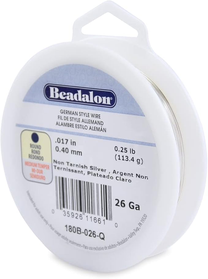 Beadalon German Style Wrapping Wire, 26 Gauge, 315 ft by Beadalon